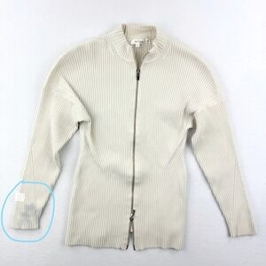 A.L.C. Noa Cardigan Sweater Size 4 /‎ SMALL Womens Cream Neutral RTR